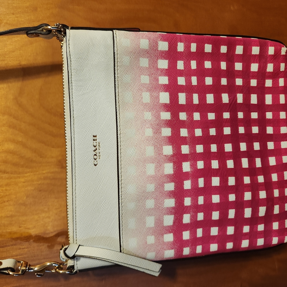 Coach Pink and White Women's Bag
